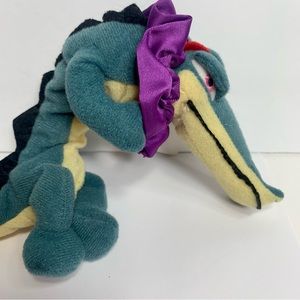 NWT. Disney, Alligator Fantasia mini bean bag 10” tall. Toy, Figure, plush